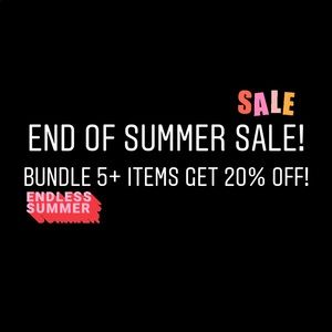 ☀️ 🌺 End Of Summer Sale! 🌺 ☀️